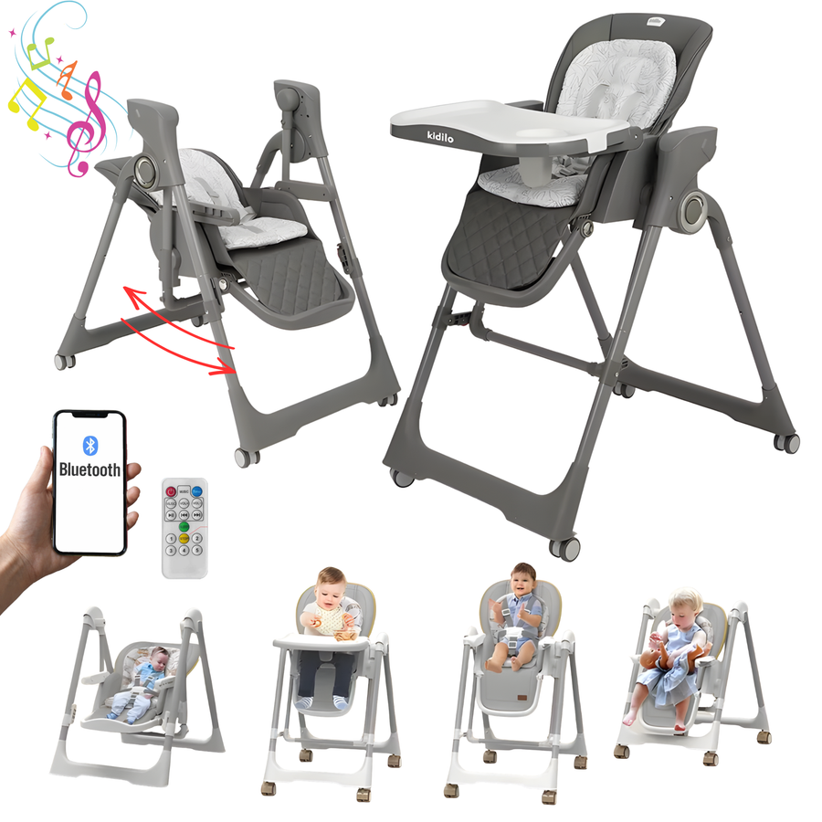 Silla Comedor Inteligente 4 en 1 Kidilo ComfortSwing