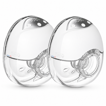 Extractor De Leche DOBLE Eléctrico Y Digital WEARABLE Manos Libres BABY ON — PANTALLA LED