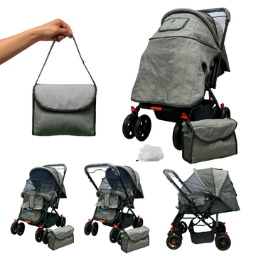 Coche Baby On Deluxe reversible con capota extra grande