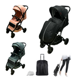 Coche Tipo Maleta Plegable Para Bebé Tureli Ultraliviano Compacto En Aluminio