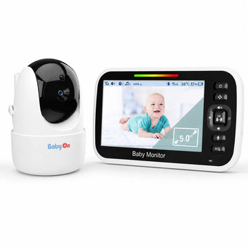 Monitor Bebé Cámara 5” Sin WiFi Visión Nocturna Audio Bidireccional BABY ON