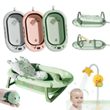 Bañera Plegable GRANDE! BabyOn + Ducha Electrica + Nadador