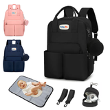 Mochila Pañalera Premium(GRANDE) + Cambiador Multifuncional Y Termica Para Bebés Baby On