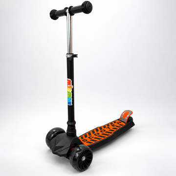 Scooter Neon Glide Baby On color Naranja, vista tres cuartos