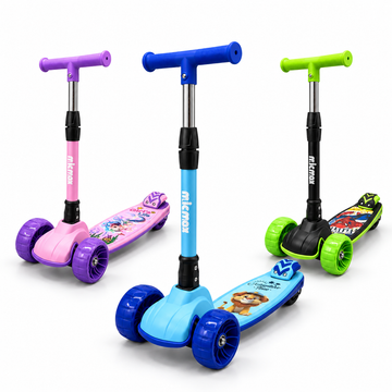 Scooter Kids LED Baby On de 3 ruedas, plegable y ajustable