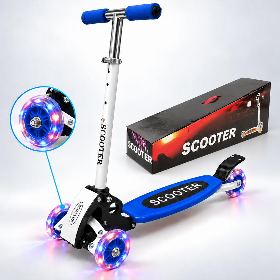 Scooter Baby On azul con luces LED y caja