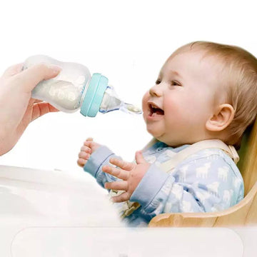 Tetero Biberon Cuchara En Silicona De 6 Oz Varios Alimentos