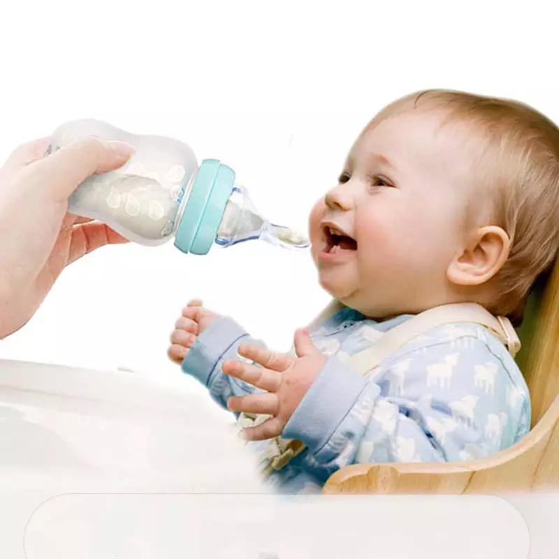 Tetero Biberon Cuchara En Silicona De 6 Oz Varios Alimentos