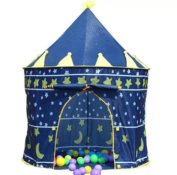 Carpa Castillo Plegable Infantil Con 100 Pelotas Multicolor