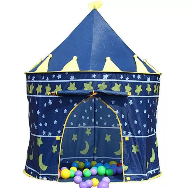 Carpa Castillo Plegable Infantil Con 100 Pelotas Multicolor