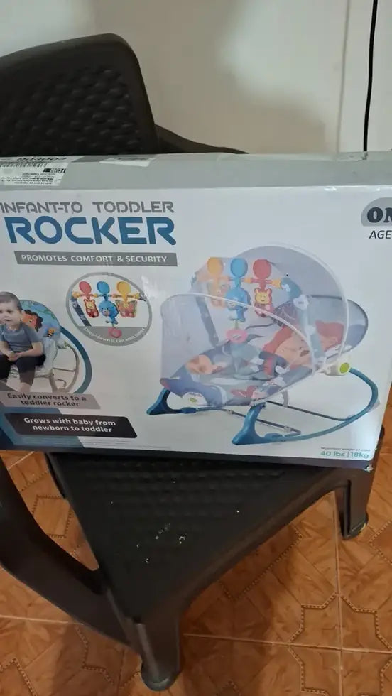 Foto de reseña de Cliente Baby On sobre Silla mecedora eléctrica para bebé Baby On NS4-1 Rey de la Selva