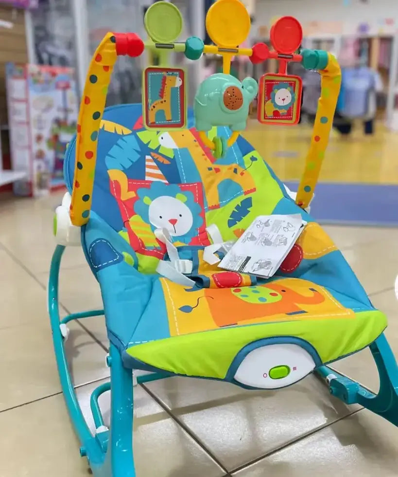 Foto de reseña de Cliente Baby On sobre Silla mecedora eléctrica para bebé Baby On NS4-1 Rey de la Selva