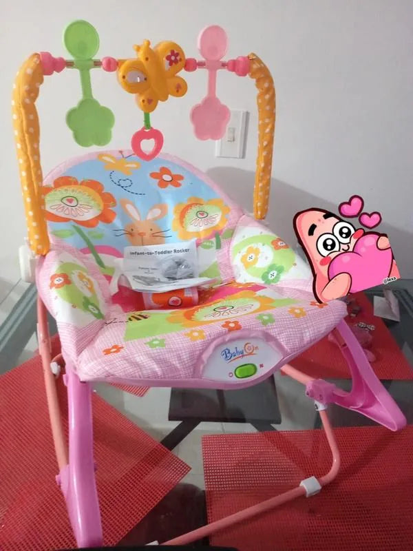 Opinión de Monica sobre Silla mecedora vibradora y musical para bebé 3 en 1 Baby On